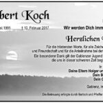 Danksagung Robert Koch