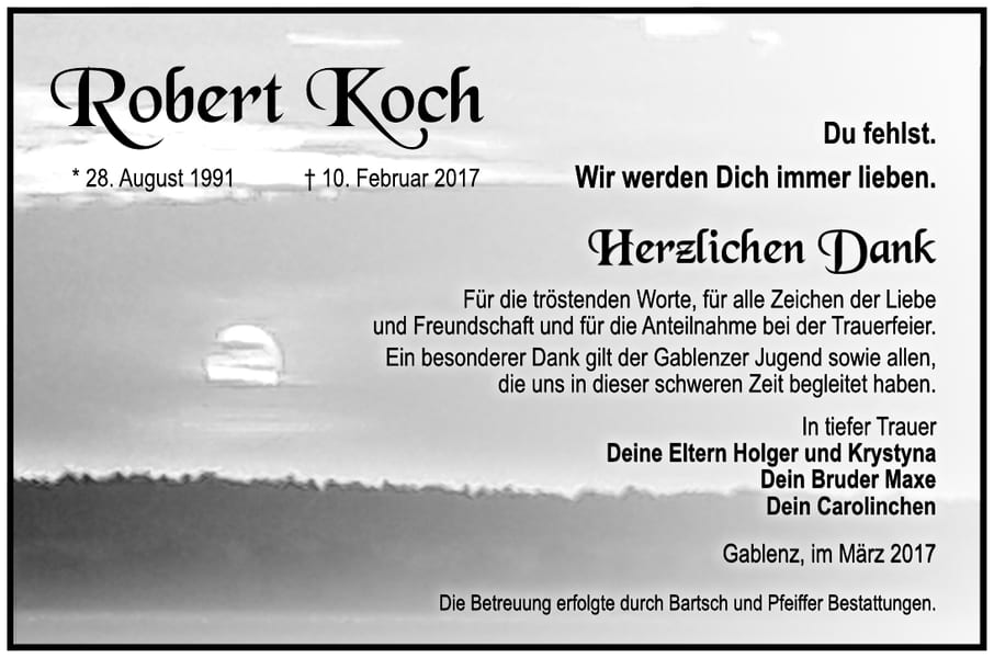 Danksagung Robert Koch