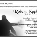 Traueranzeige Robert Koch