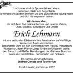 Danksagung Erich Lehmann