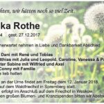 Traueranzeige Angelika Rothe