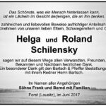 Danksagung Roland Schilensky