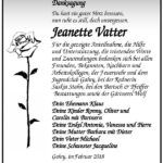 Danksagung Jeanette Vatter