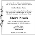 Danksagung Elvira Noack