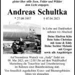 Traueranzeige Andreas Schultka
