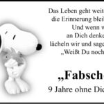 Jahresgedenken „Fabsche“