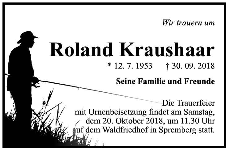 Traueranzeige Roland Kraushaar