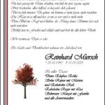 Traueranzeige Reinhard Miersch