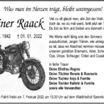 Traueranzeige Reiner Raack