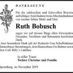 Danksagung Ruth Bobusch