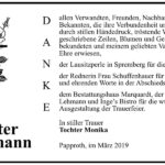 Traueranzeige Walter Herrmann