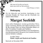 Danksagung Margot Seefeldt