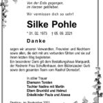 Traueranzeige Silke Pohle