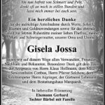 Danksagung Gisela Jossa