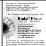 Traueranzeige Rudolf Elsner
