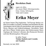 Danksagung Erika Meyer