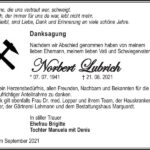 Danksagung Norbert Lubrich