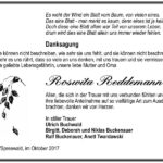 Danksagung Roswita Reddemann