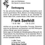Danksagung Frank Seefeldt