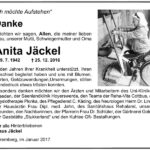 Danksagung Anita Jäckel