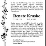 Danksagung Renate Kraske