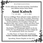 Danksagung Anni Kubsch