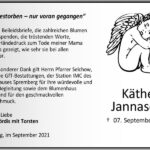Danksagung Käthe Jannaschk
