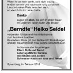 Danksagung Heiko Seidel