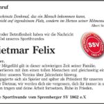 Nachruf Dietmar Felix