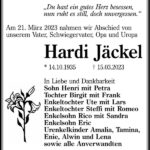 Nachruf Hardi Jäckel