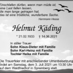 Traueranzeige Helmut Käding