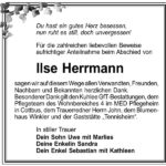 Danksagung Ilse Herrmann