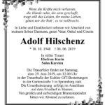 Traueranzeige Adolf Hilschenz