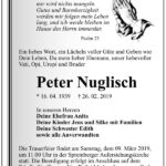 Traueranzeige Peter Nuglisch