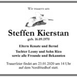 Traueranzeige Steffen Kierstan