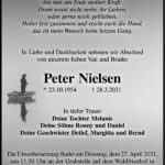 Traueranzeige Peter Nielsen