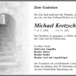 Traueranzeige Michael Kretzschmar