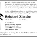 Traueranzeige Reinhard Ziesche