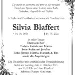 Traueranzeige Silvia Blaffert