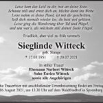Traueranzeige Sieglinde Witteck, geb. Stange