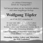 Nachruf Wolfgang Töpfer