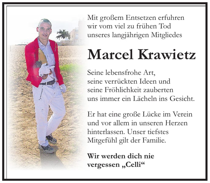 Nachruf Marcel Krawietz