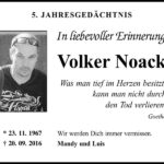 Jahresgedenken Volker Noack