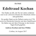 Danksagung Edeltraud Kochan