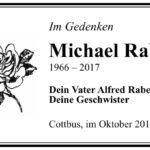 Traueranzeige Michael Raben