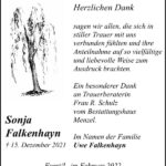 Danksagung Sonja Falkenhayn