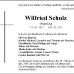 Traueranzeige Wilfried Schulz