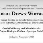 Traueranzeige Susan Drews-Worrack