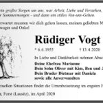 Traueranzeige Rüdiger Vogt