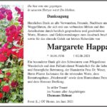 Danksagung Margarete Happatz